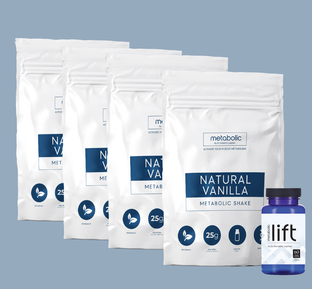 Dr. Layman's Ultimate Transformation Bundle | 60 Macro-Balanced Whey-Based Meal Replacement Shakes | 60 Lift Capsules | Complete Metabolic Guide