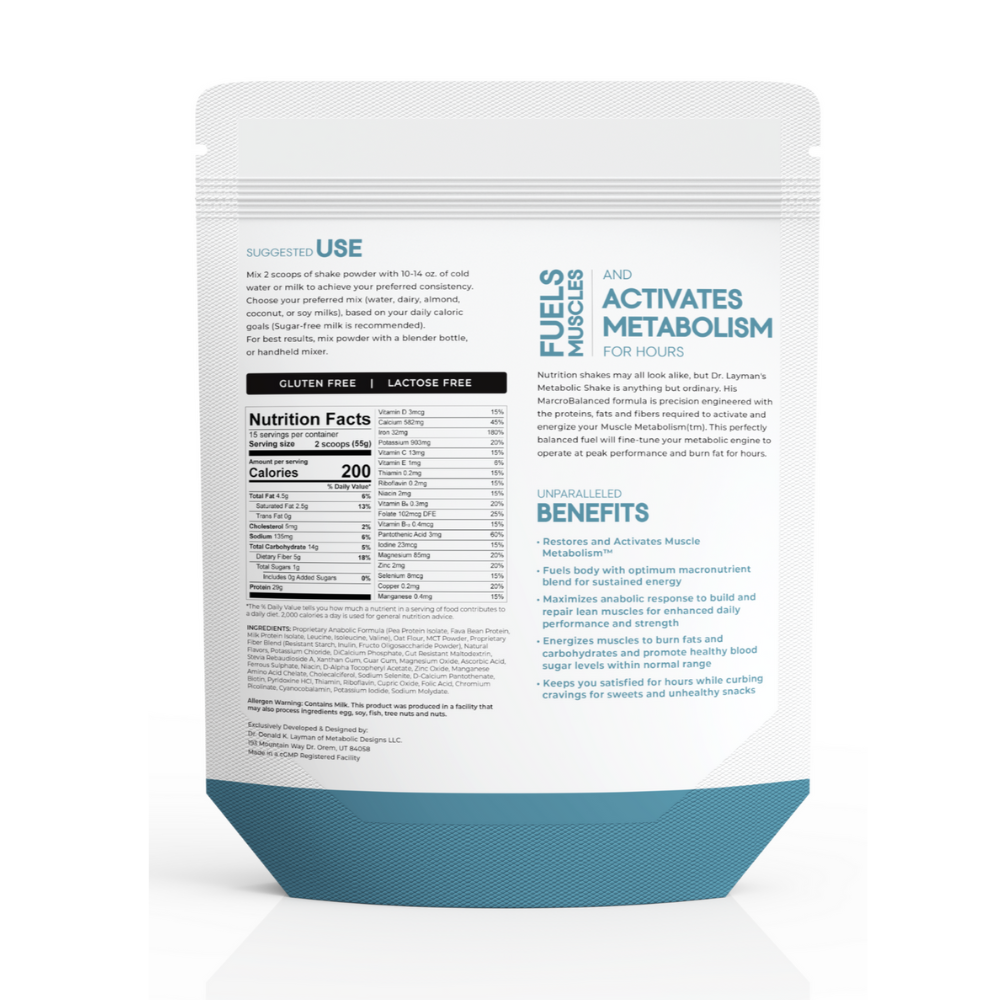 Dr. Layman's Value Transformation Bundle | 45 Expertly-Crafted Meal Replacement Shakes | 60 Lift Capsules | Dr. Layman's Proven 30-Day Blueprint